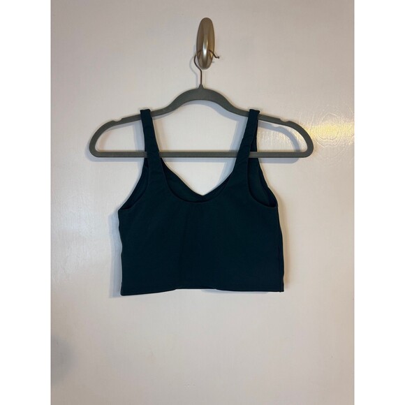 Aerie Offline Dark Teal V-Neck Crop Top, Pre owned no flaws Excellent - Picture 6 of 7
